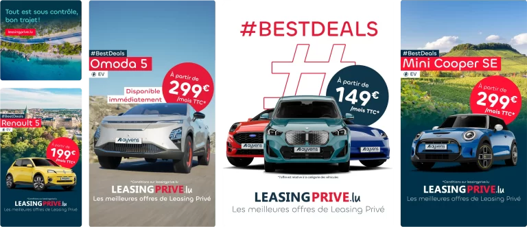 Post organique conçu par l'agence Wait: pour la campagne de storytelling Leasing Privé