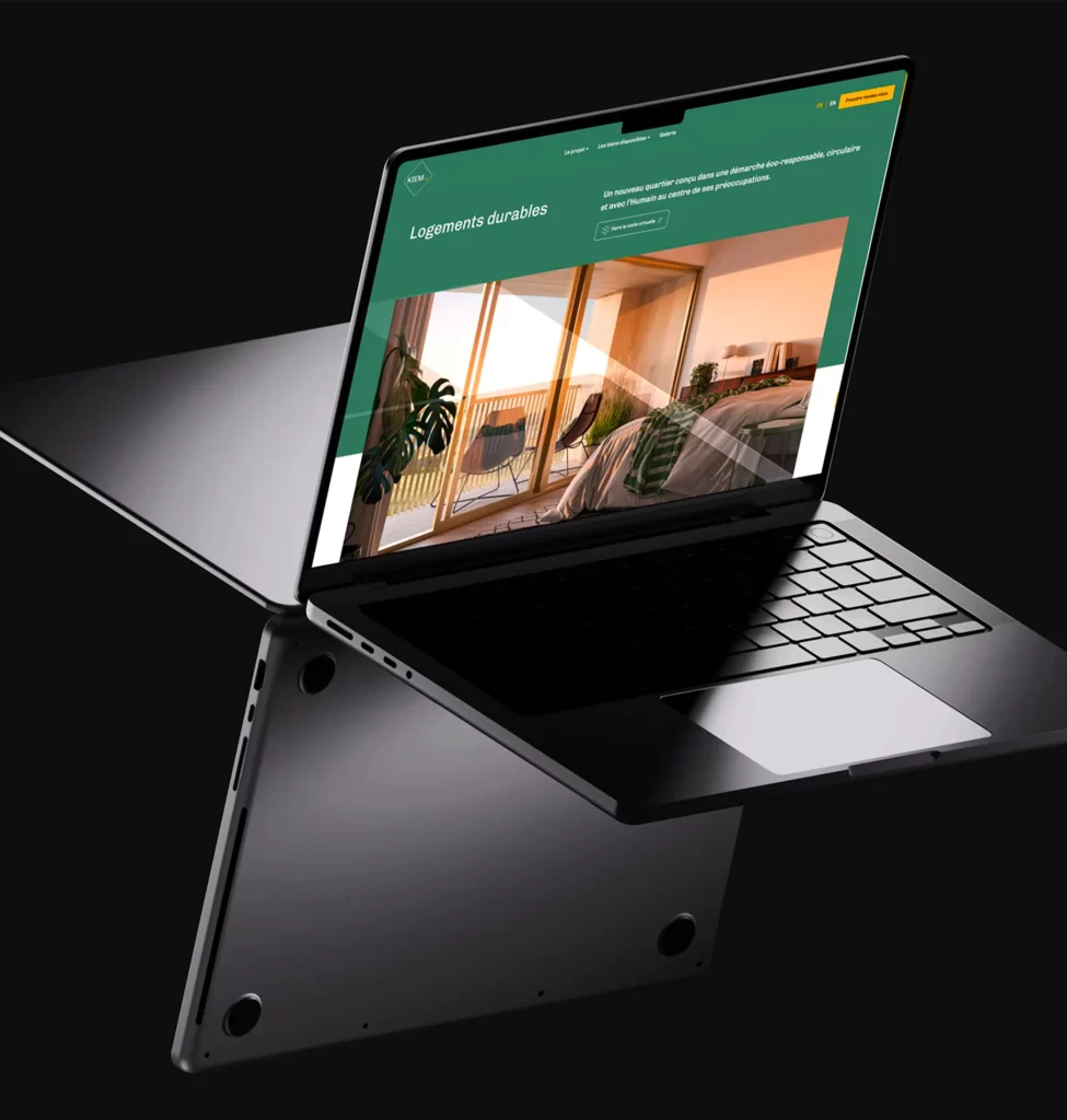projet KIEM 2050 réalisé par l'agence Wait: présentant le site web
