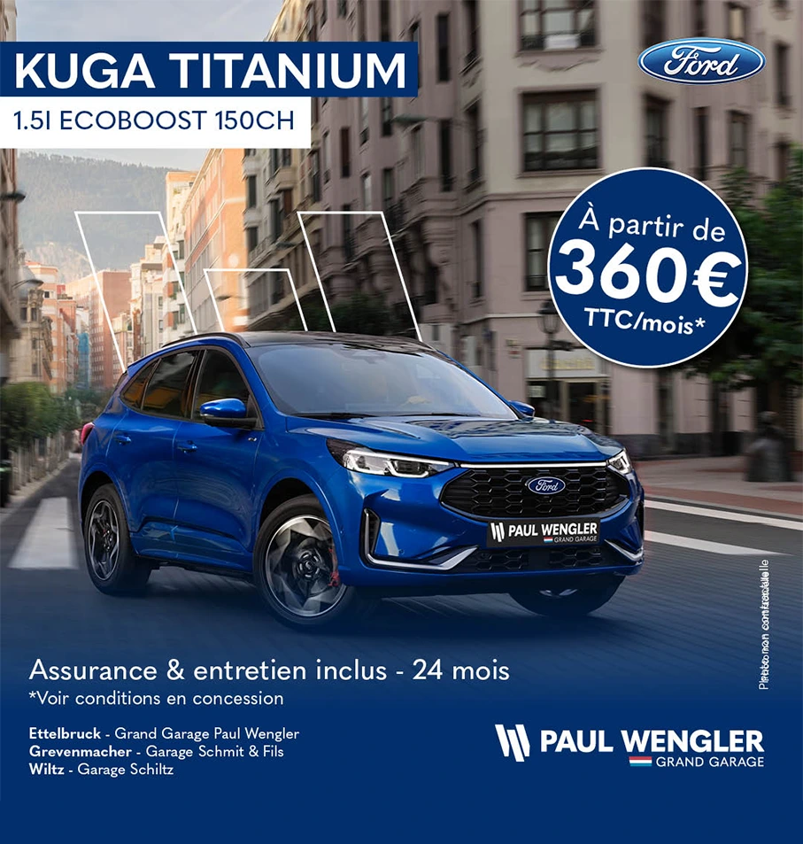 Visuel de la campagne Grand Garage Paul Wengler réalisé par l'agence Wait: pour les 100 ans de l'entreprise familiale