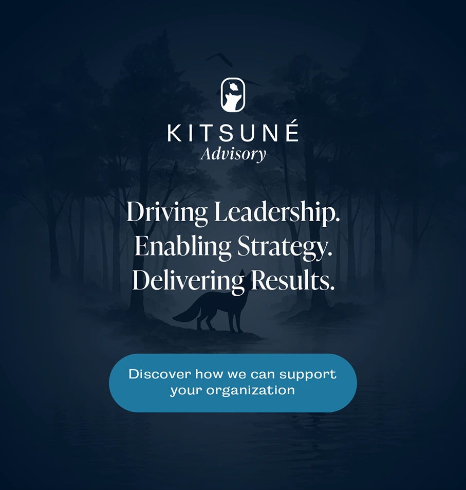 Visuel pour Kitsuné Advisory réalisé par l’agence Wait: